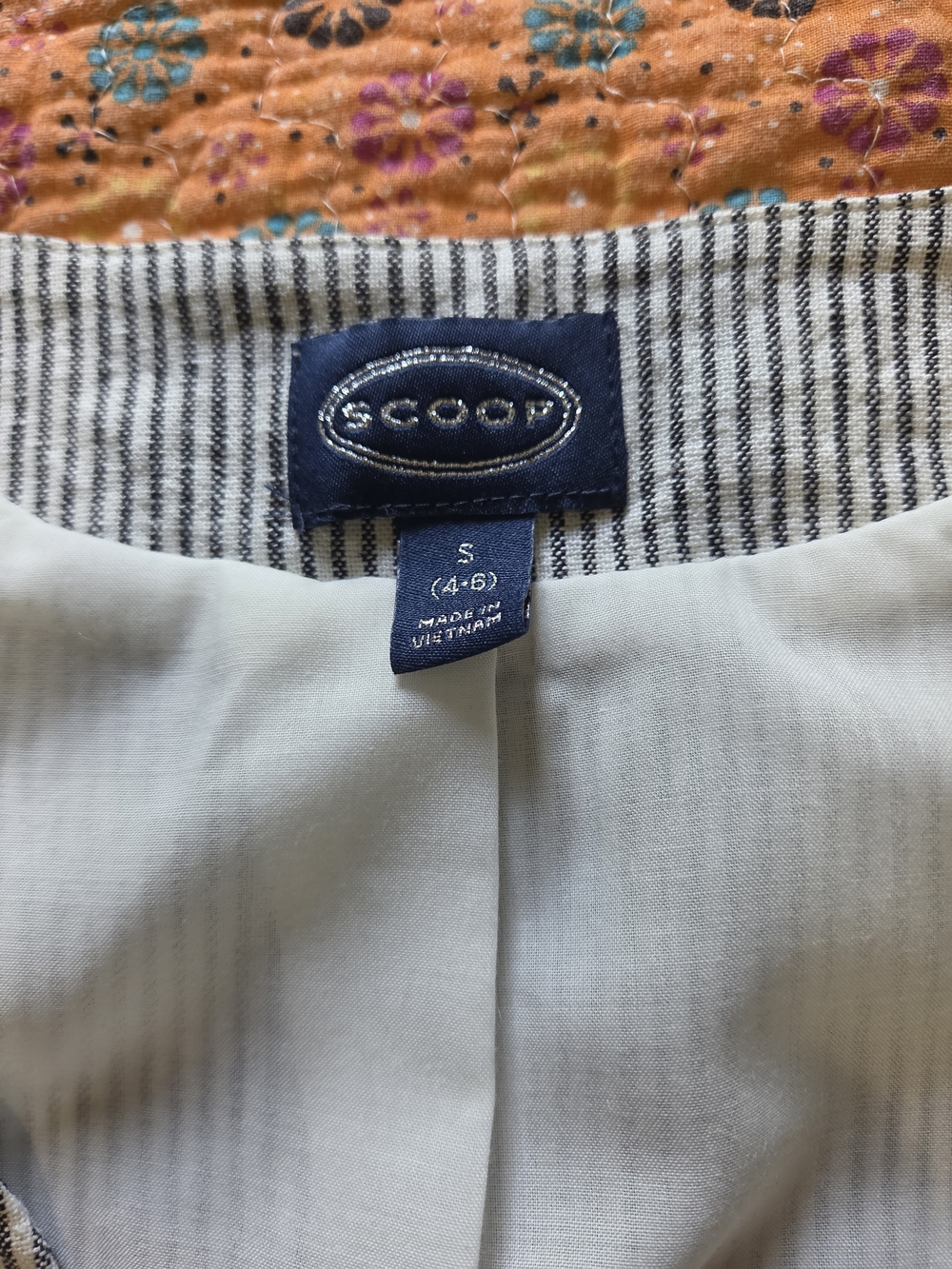 Scoop Women's Striped Button Vest S - Picture 3 of 4
